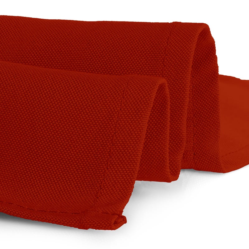 Gee Di Moda Cloth Napkins - 17 x 17 Inch Burnt Orange Dinner Napkins - Set of 12 Soft & Absorbent Washable Fabric Cloth Table Napkins with Hemmed Edges for Hotel Restaurant, Holiday Parties & Wedding - Image 4
